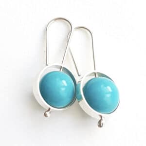 Pendientes Saturno Turquesa